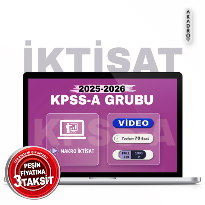 2026 KPSS Makro İktisat Video Eğitim Paketi