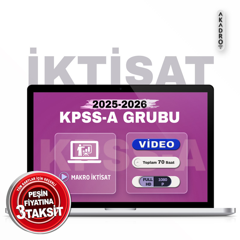 2026 KPSS Makro İktisat Video Eğitim Paketi