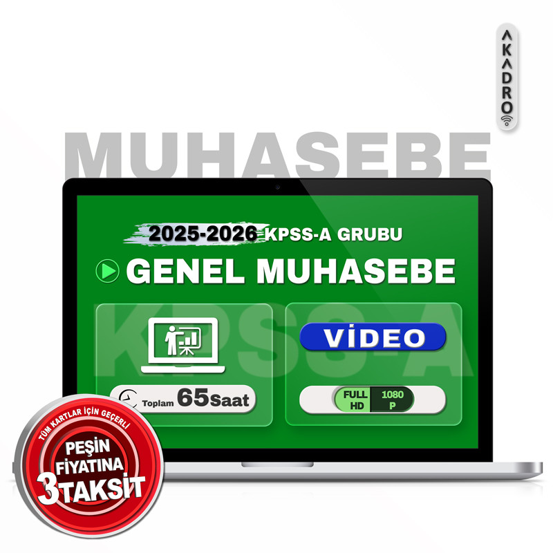 2026 KPSS Genel Muhasebe Video Eğitim Paketi