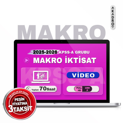 2026 KPSS Makro İktisat Video Eğitim Paketi