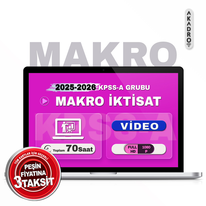 2026 KPSS Makro İktisat Video Eğitim Paketi