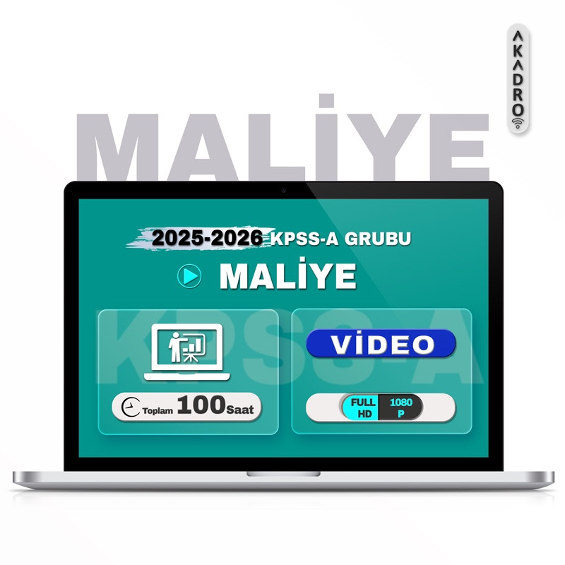 2026 KPSS Maliye Video Eğitim Paketi