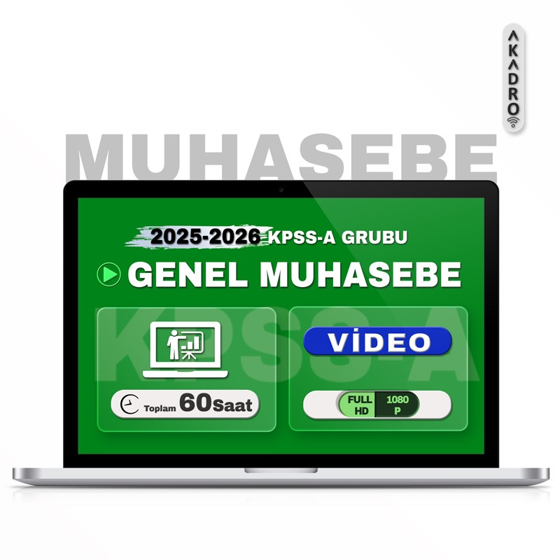 2026 KPSS Genel Muhasebe Video Eğitim Paketi