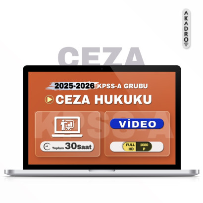 2026 KPSS Ceza Hukuku Video Eğitim Paketi