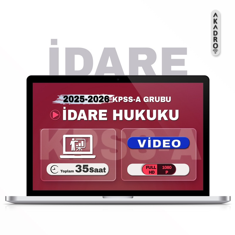 2026 KPSS İdare Hukuku Video Eğitim Paketi