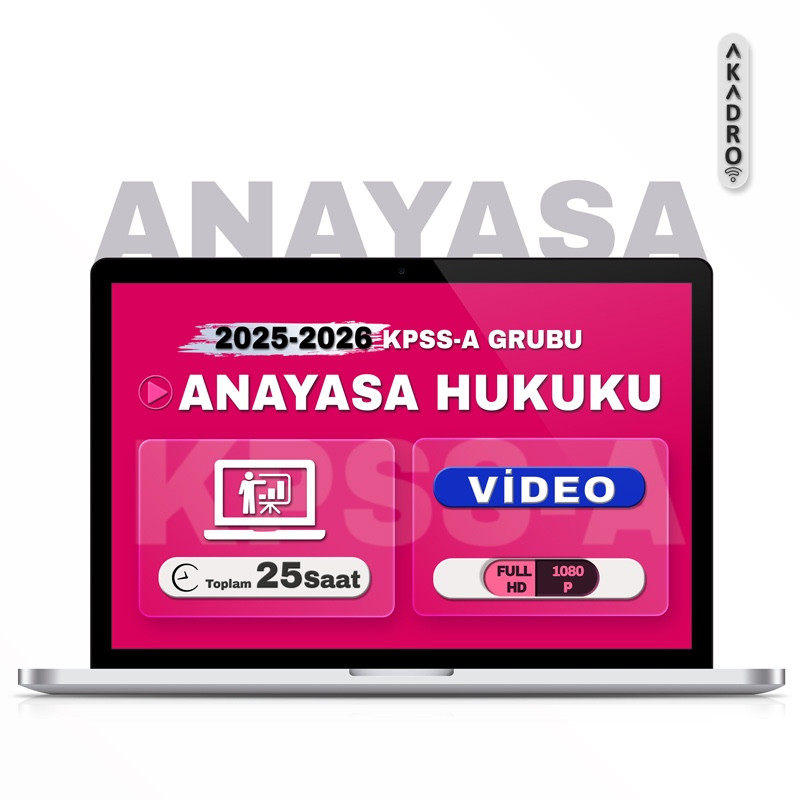 2026 KPSS Anayasa Hukuku Video Eğitim Paketi