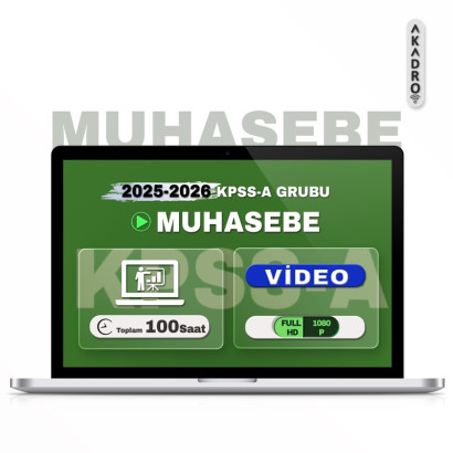 2026 KPSS Tüm Muhasebe Video Eğitim Paketi