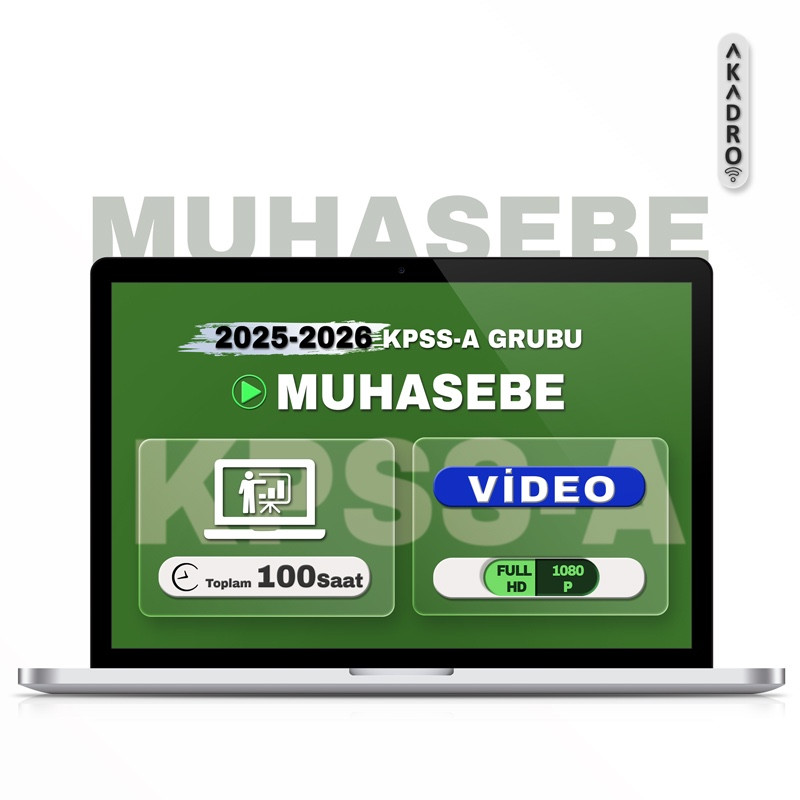 2026 KPSS Tüm Muhasebe Video Eğitim Paketi