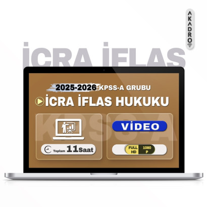 2026 KPSS İcra İflas Hukuku Video Eğitim Paketi