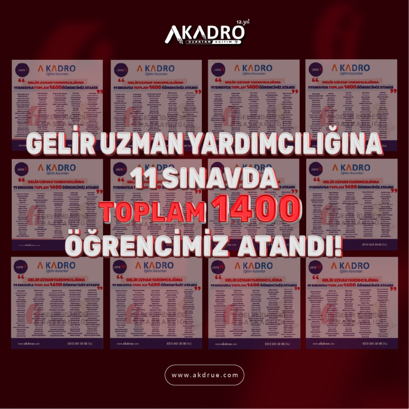 Gelir Uzman Yardımcılığı Genel Tekrar ve Soru Çözüm Kampı