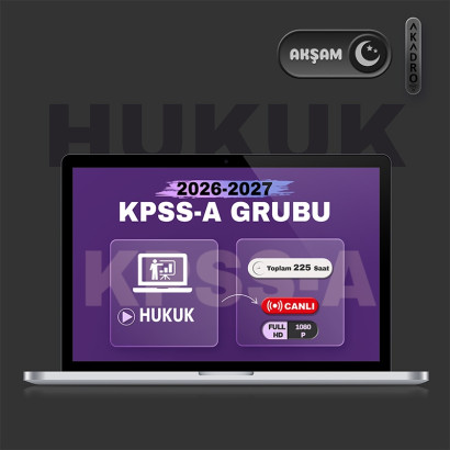 2027 KPSS Hukuk Canlı Eğitim Paketi Akşam