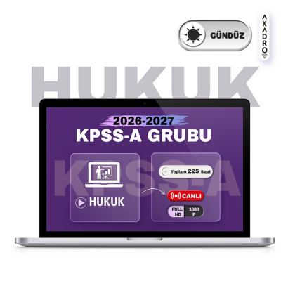2027 KPSS Hukuk Canlı Eğitim Paketi Gündüz