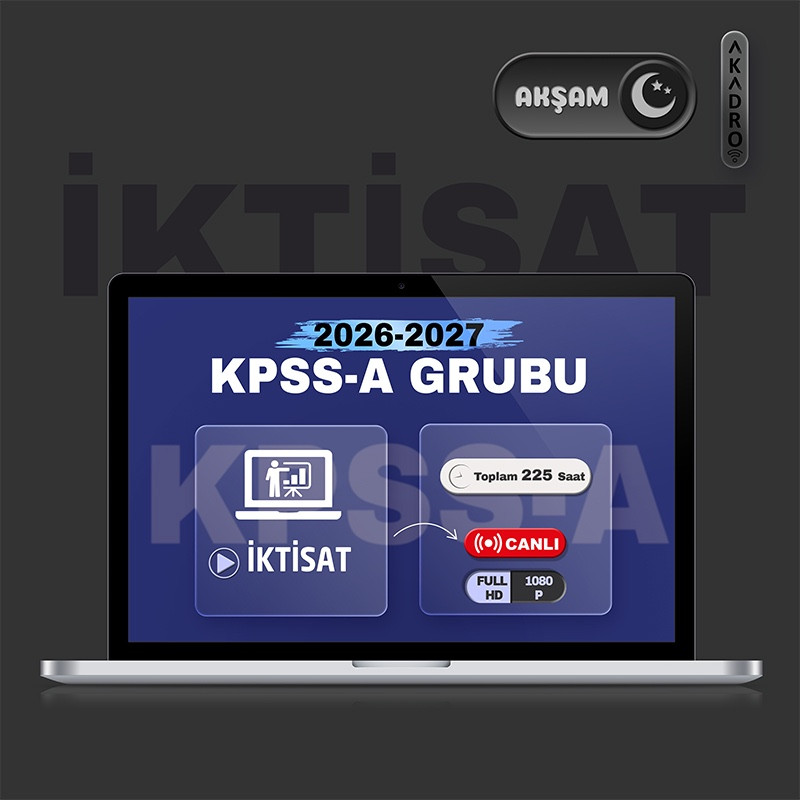 2027 KPSS İktisat Canlı Eğitim Paketi Akşam