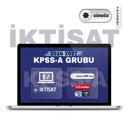 2027 KPSS İktisat Canlı Eğitim Paketi Gündüz