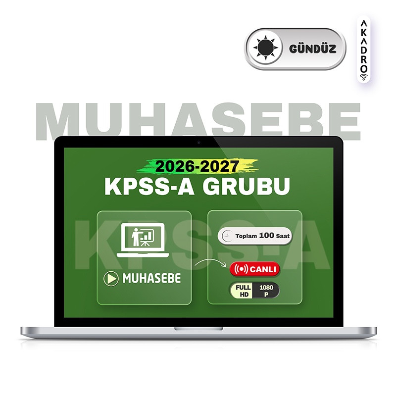 2027 KPSS Muhasebe Canlı Eğitim Paketi Gündüz