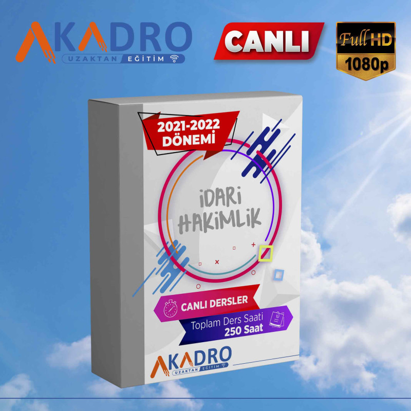2022 İdari Yargı Hakimliği Sınavına Hazırlık Canlı Eğitim Paketi
