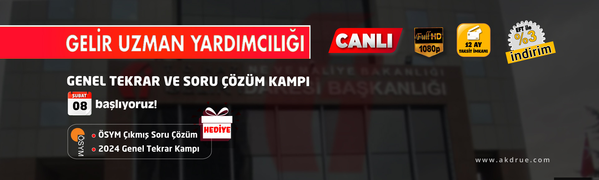 Gelir uzman yardımcılığı genel tekrar ve soru çözüm kampı pc