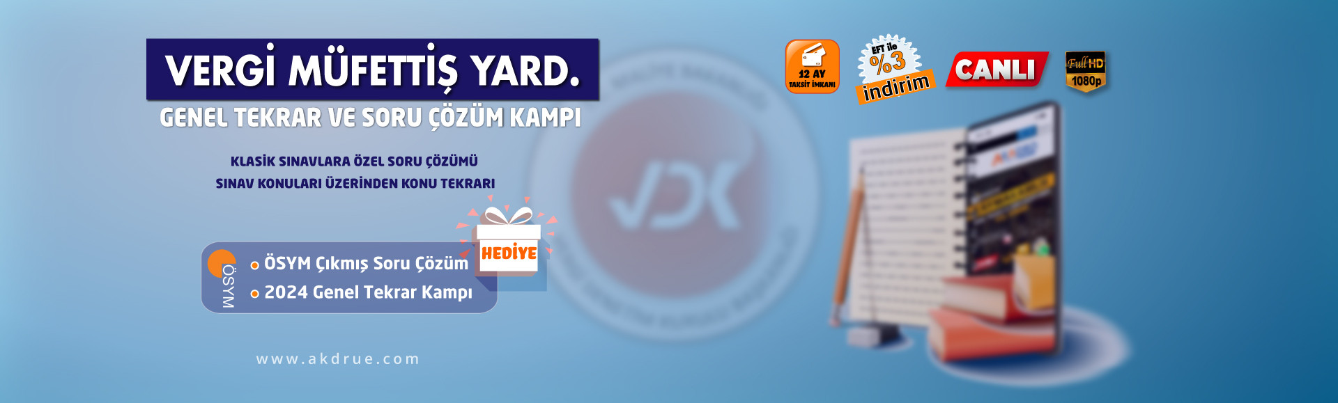 2025 VERGİ MÜFETTİŞ YARD. GENEL TEKRAR VE SORU ÇÖZÜM KAMPI PC